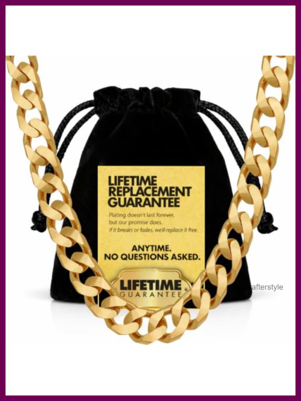 24K Gold Plated Cuban Curb Link Chain Necklace 8mm Diamond Cut 24 Inch
